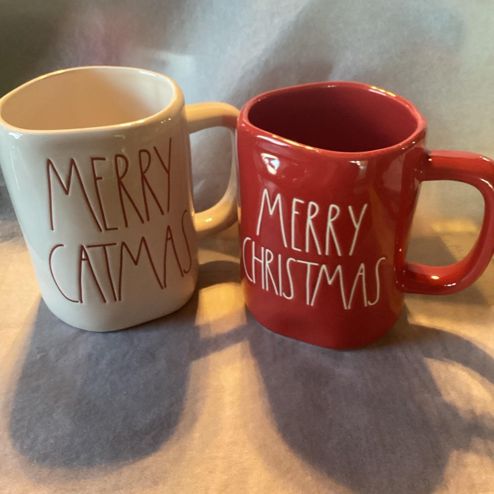 Rae Dunn Holiday Mugs - set of 2